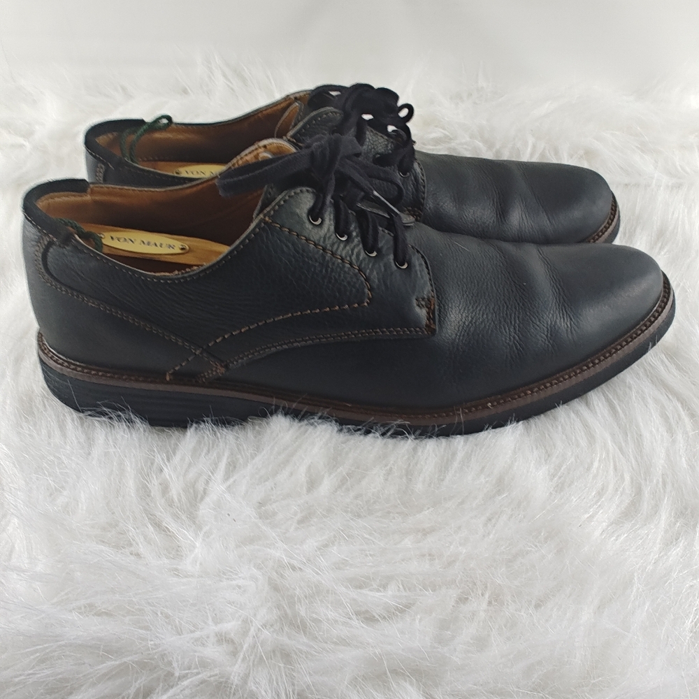 Dockers Black Leather Men’s Dress Shoes Lace Up Oxford Size 12M - Picture 6 of 15